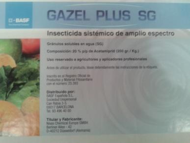 PULGON (Mizus persicae) GAZEL 25 grs TRIPS (Frankliniella Occ.