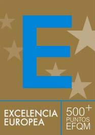 Excelencia Europea 500+/Recognised for Excellence 5 stars Mediante este proceso de reconocimiento, la organización identifica su nivel de gestión y elabora una Memoria descriptiva de las actividades