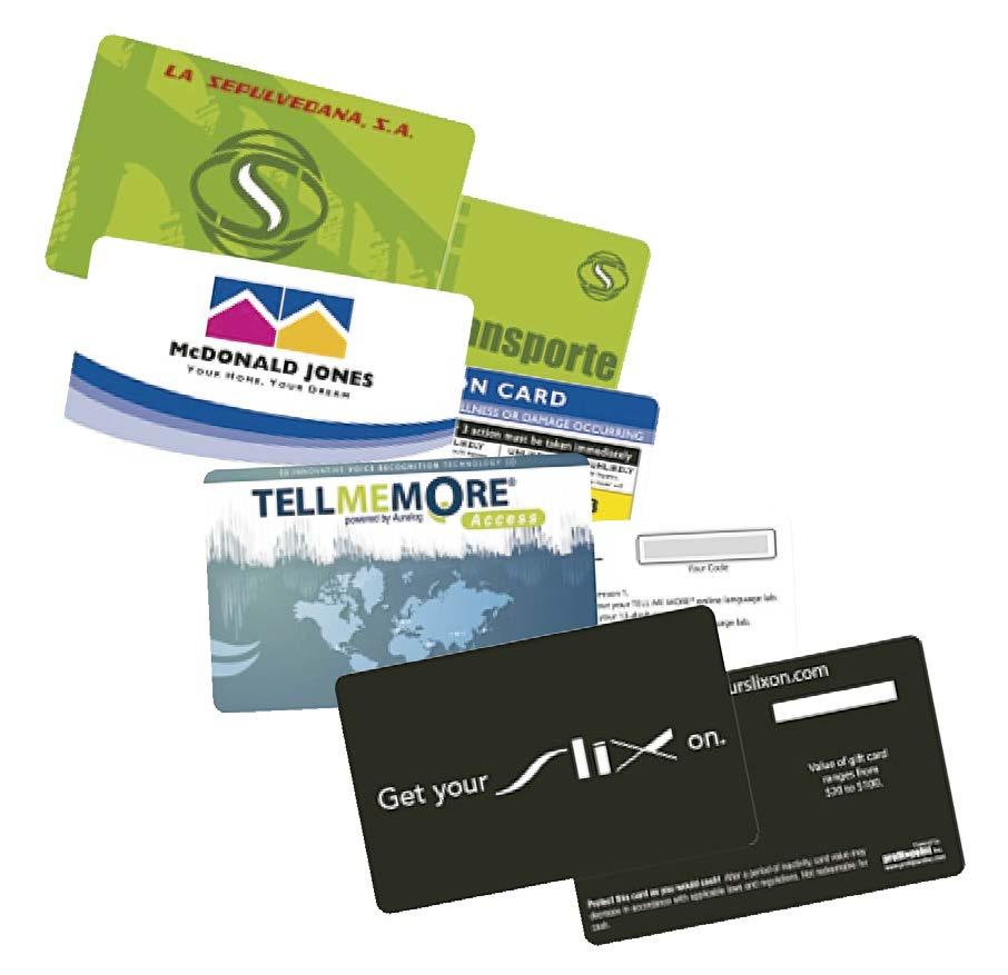 Tarjeta PVC / Normal PVC Card Elaborada en PVC con diferentes materiales auxiliares.