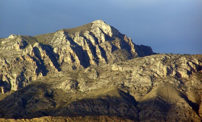 San Cayetano, desde Monte Alto. NW de Albatera, Alicante.