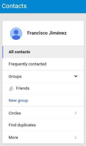 Tercero: Como crear un grupo de contactos en Gmail Para crear un grupo nuevo de contactos sigue estos pasos:. Pulsa donde dice Gmail aparecen dos opciones Contactos (Contact) y Tareas (Tasks).