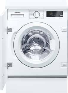 Nuevas lavadoras totalmente integrables Eficiencia energética: 20% menos que. Sistema Cardan de fácil instalación. Capacidad: 8 kg. Display LED. Programas especiales: rápido/mix, ropa oscura.