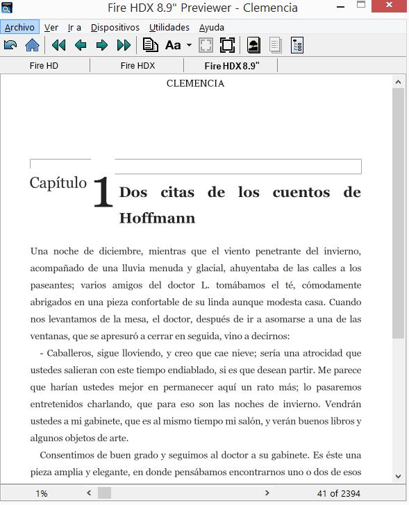 Convertir formatos epub > mobi Emulador Kindle en diferentes dispositivos Si el libro se importa como.