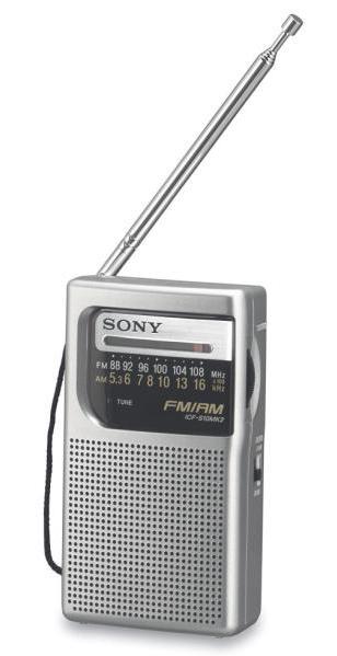 RADIO PORTATIL ICFS10MK2 Radio FM / AM analógico Conexión mono auricular Altavoz de 0,100 W RMS