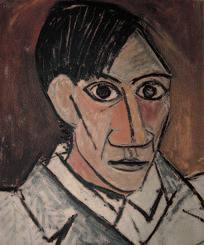 Unitat 3 8 Observa la pintura de Picasso i inventa una cara seguint aquest estil senzill. Dibuixa-la en cada un dels rectangles.