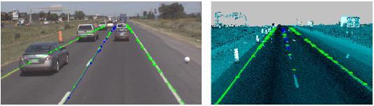 Marca de pavimento (señalización horizontal) Corresponde a las líneas blancas de la carretera (pintura o señalización horizontal), que definen la calzada