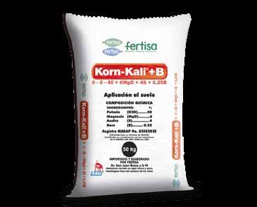 Todos los nutrientes de Korn-Kali son totalmente solubles en agua y por ello están inmediatamente disponibles para las plantas.
