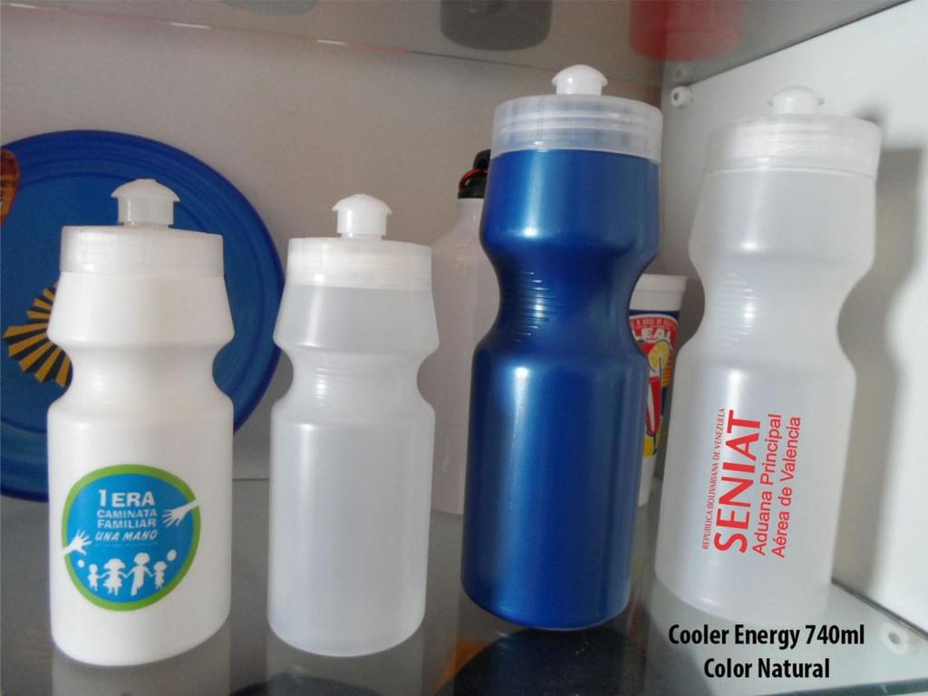 Coolers Plásticos Los Precios Incluye 1 color NOMBRE 100 unid. 200 unid. + 500 unid. COOLER PLASTICO ENERGY 740ml. 4.