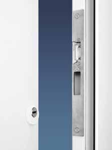 Puerta de entrada de aluminio ThermoSafe Vista interior de la puerta La calidad está en los detalles.