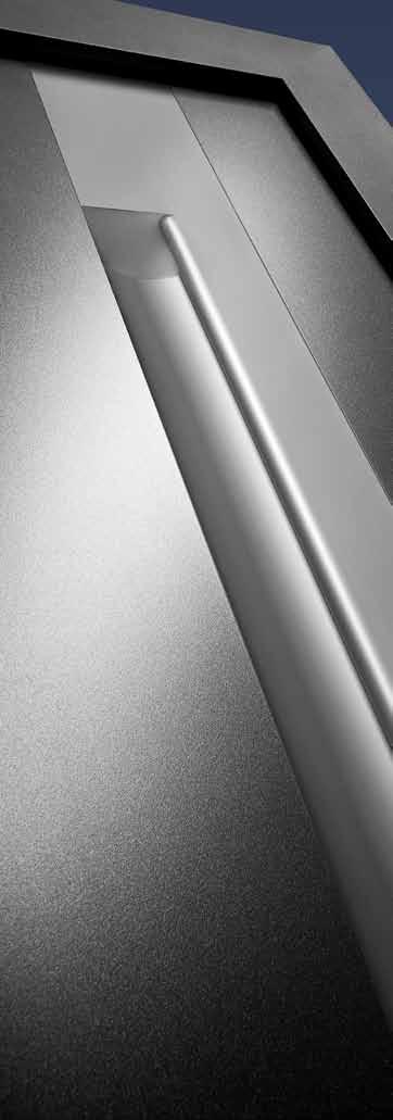 Perfil tirador de aluminio de alta calidad Un llamativo accesorio en su puerta de entrada Modelo 308 ThermoCarbon en