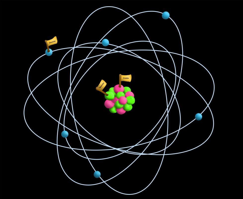 Figura 1. Átomo de carbono 14. Fuente: Cienciorama.