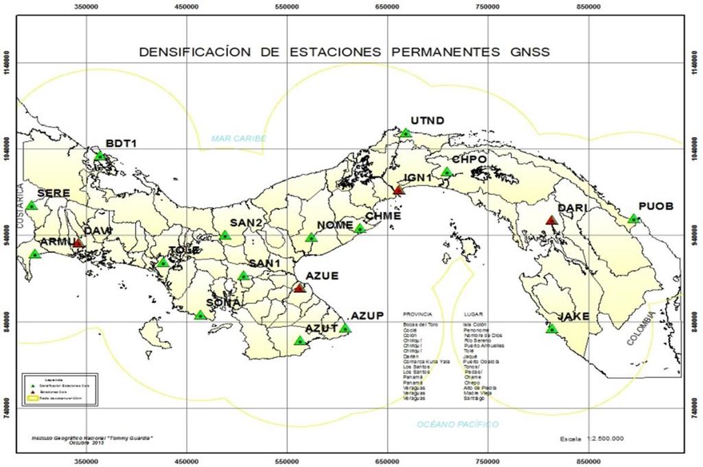 Resumen La densificación de la red de estaciones de referencia permanente CORS GNSS de la República de Panamá, surge como una necesidad a fin de proporcionar la información geodésica que se requiere