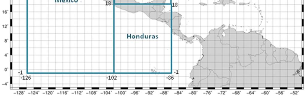 Guatemala, Honduras y México Áreas Designadas a
