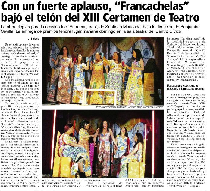 Prensa http://francachelasteatro.blogspot.com.es/ www.facebook.com/francachelasteatro/ https://twitter.com/francachelast https://www.youtube.