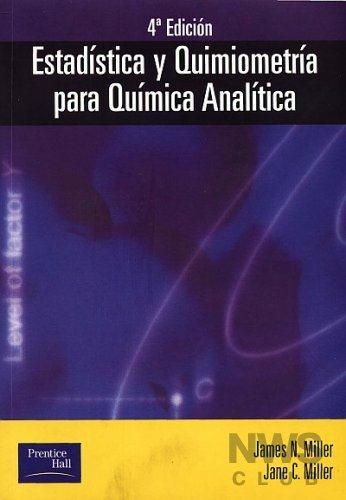 , Estadística y Quimiometría para Química Analítica.