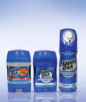 SPEED STICK Extreme 85 gr. Bs.F.39 20 P.V.P.:Bs.F. 53,00 Cantidades: 250 unidades SPEED STICK Aerosol Waterproof 100 gr. P.V.P.:Bs.F. 42,00 Bs.F.31 00 SPEED STICK Extreme x 50 gr.
