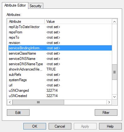 4 Implementación de TeamViewer Host con asignación de cuenta automática Para agregar los ConfigurationID al SCP, siga estos pasos: 1. Abra las propiedades del SCP con el Editor ADSI 2.