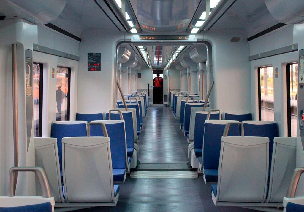 Los nuevos trenes Xtrapolis Modulares enfatizan la comodidad de los pasajeros, por lo que cuentan con áreas para personas con movilidad reducida, climatización interior y mayores espacios para