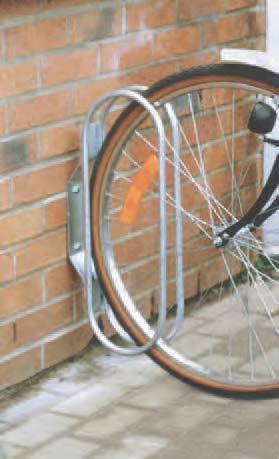 acero Ø 22 mm y 30 x 30 mm Separación de 50 mm entre los arcos para recibir todos los tipos de bicicletas, incluso BTT