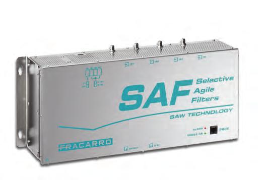 Catálogo SMATV Cabeceras modulares Central MATV con filtros ágiles selectivos Serie SAF SAFU SAF7U SAF-CA SAF6U1V SAF11U1V Central con filtros activos programables para el filtrado y la distribución