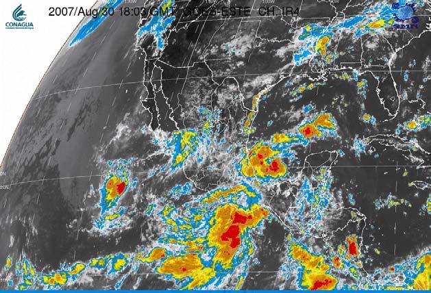 depresión tropical número once del Pacífico y a las 16 horas se emitió el primer aviso del SMN.