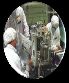 fabricación de los satélites en