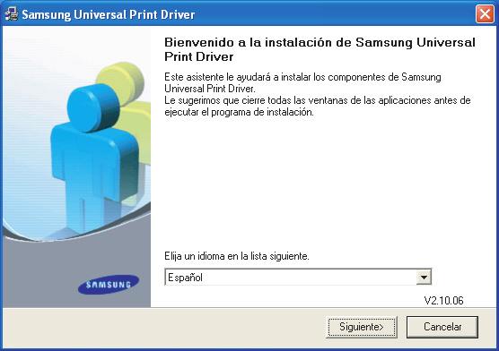 2.Instalación y desinstalación de Samsung Universal Print Driver Este capítulo brinda instrucciones detalladas para instalar y desinstalar Samsung Universal Print Driver.