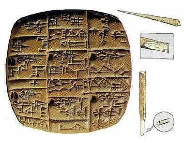 dieron lugar a la escritura cuneiforme.