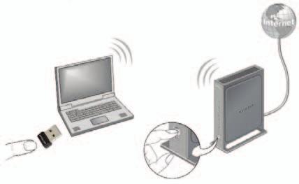 Conexión a una red inalámbrica Puede conectarse a una red inalámbrica desde esta pantalla de NETGEAR Genie, o bien, usar el botón WPS (Wi-Fi Protected Setup) si la red inalámbrica lo admite.