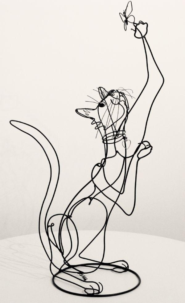 Esculturas de alambre por Rudy Kekhla La página web de Rudy Kekhla es http://www.google.es/imgres?