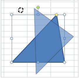 En este caso un triangulo isósceles se ha convertido en escaleno.