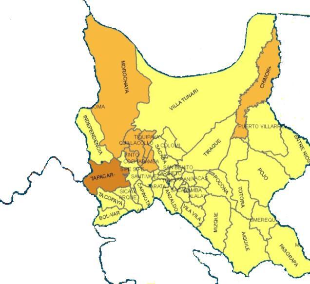 En cambio, en las cinco provincias del Norte de Potosí, donde a pesar del avance de la lengua quechua, el aimara no desapareció, aún hablan esta lengua en las provincias: Bustillos, Chayanta, Alonso