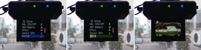 vídeo Procedimientos para la nueva tarjeta SD con formato de la siguiente manera: Inserte la tarjeta SD en la ranura SD