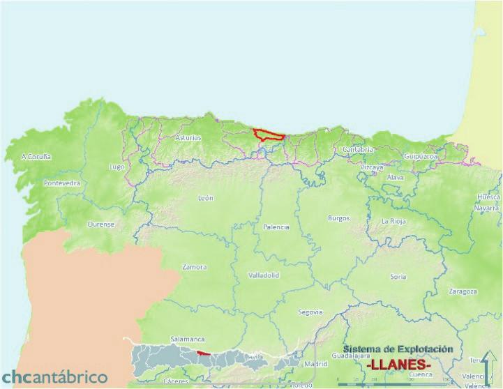 1. Localización El Sistema de Explotación del Llanes ocupa una superficie de 331,136 kilómetros cuadrados, encerrados dentro de un perímetro de162 kilómetros, siendo el decimoquinto en tamaño entre