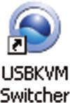 6. Haga doble clic en el icono USB KVM Switcher. 7. Si desea modificar la tecla de ejecución inmediata hot-key, escriba un tipo de dato carácter. Puede introducir cualquier número, letra o símbolo.