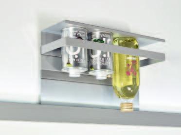 Equipamiento de nichos Sistema de riel de aluminio Estante universal con marco color: Espacio de apoyo: acero Gris titanio para montar