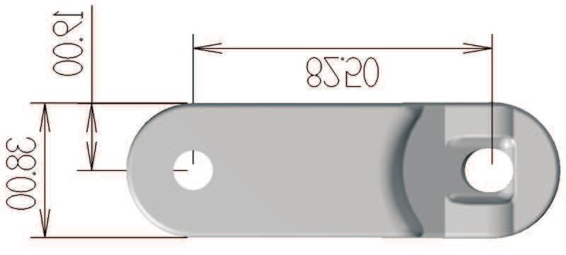 Tipo de giro Curvo y/o Recto Uni-direccional 475 mm 8.70 in 75 mm 2.