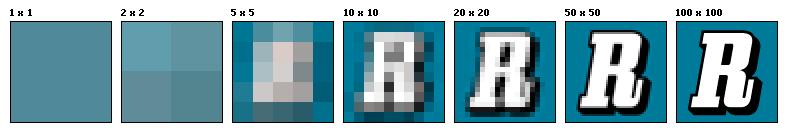 Píxeles: Punto de color que constituye la parte más pequeña de un mapa de bits. Resolución: Es la cantidad de píxeles por área determinada.