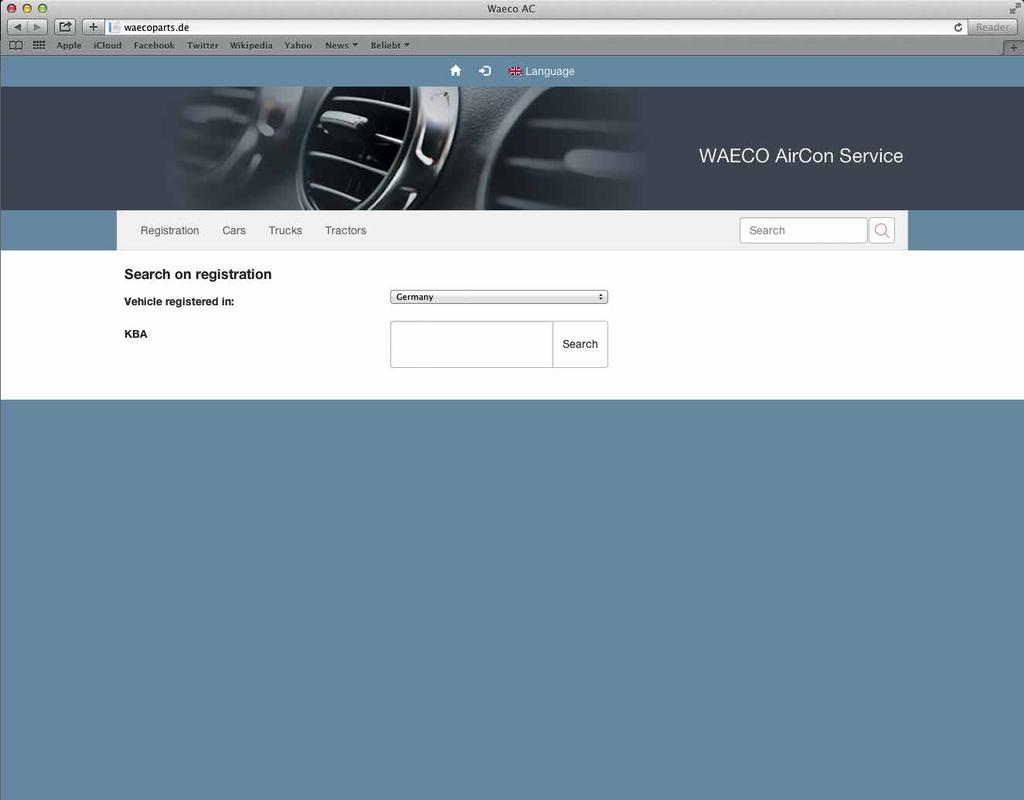 CATÁLOGO ONLINE WAECOPARTS. COM No busque, encuentre! El catálogo online de recambios de WAECO AirCon Parts es tan rápido y fácil de usar como su buscador TecDoc.