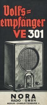La radio y su influencia en la La Volks Empfänger, VE301 y la DKE38 (Telefunken - Siemens)