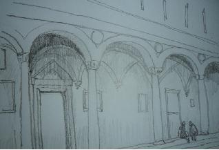 Vasari hace referencias a arquitectura y perspectiva como si se tratase de una misma cosa, y refiriéndose a Brunelleschi dice: prestaba suma atención a la perspectiva, que en aquella época se