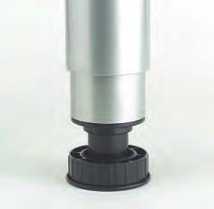 Telescópica» Pata de mesa/mostrador de diámetro 80 mm.