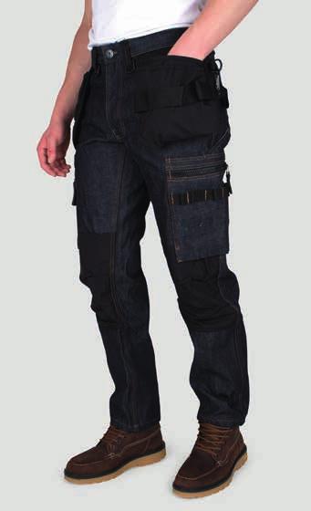 P12 Pantalones de trabajo sólidos, hechos de vaquero japonés con la más alta calidad para un jeans genuino que se ajusta a la perfección.