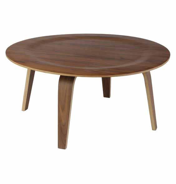 mesa ray Chapa de madera de nogal
