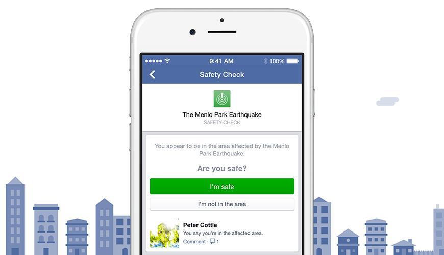 Safety Check Facebook activó esta herramienta en respuesta al terremoto en Chile que permite a los usuarios de la red social notificar rápidamente a