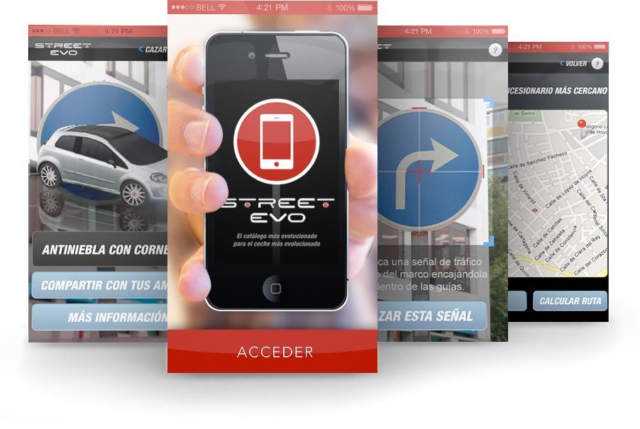 FIAT STREET EVO SECTOR AUTOMOCIÓN Esta app es un juego interactivo que transforma