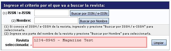 En caso que no cuente con el ISSN o e-issn de la revista en cuestión. Podrá consultar según el origen de la misma. Agencia Argentina http://binpar.caicyt.gov.ar/ LATINDEX (Latinoamérica) http://www.
