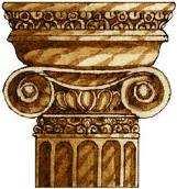 a partir del segle VI ac el seu origen és a l Àsia Menor és l'ordre amb la columna més estilitzades el fust té cantells plans i és més esvelt (9 vegades