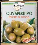 latas de 1 Kg Aceitunas italianas rellenas de queso 12