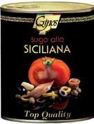 siciliana Salsa de tomate con aceitunas y
